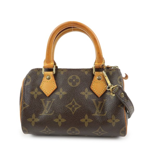 Pre-Owned Louis Vuitton Speedy Mini Hl Monogram Canvas Brown Canvas Handbag