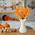 thumbnail image 4 of Vrorvz Décor de Feuilles d'Érable d'Halloween Feuilles d'Érable Simulées pour Décorations Festives Intérieures Extérieures avec Conception Durable Réutilisable Convient pour Rehausser 23.6 Po Orange, 4 of 6