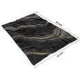 thumbnail image 4 of Black Gold Marble Pattern Blanket,Comfortable Soft Flannel Throw Blanket,All Season,Warm Lightweight Blankets for Sofa Bed Couch Living Room Chair,40"x50", 4 of 4