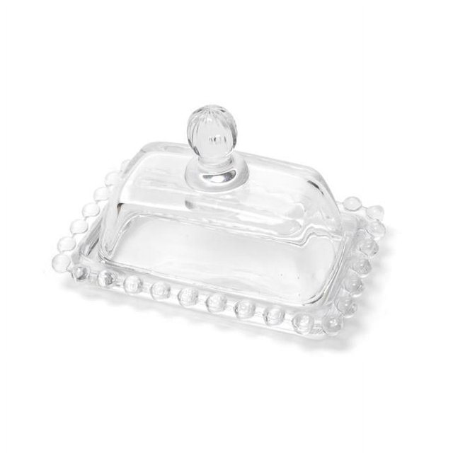 Abbott Collection AB-27-DOLLHOUSE 4.5 in. Ball Rim Covered Dish, Clear