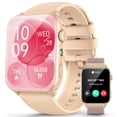 thumbnail image 2 of LUOMATE Smart Watch for Women Men, 1.91" Touchscreen Fitness Tracker, Bluetooth Calling, 100+ Sport Modes, IP68 Waterproof, Pedometer, Message Notifications, Compatible with Android iPhone (Pink), 2 of 2