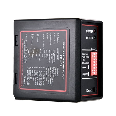 LAZIOEGR 220V Smart Automatic Barrier Opener Vehicle Loop Detector System for Garage Door & Traffic Control, 4.7 x 3.9 x 2.0 inches / 12.0 x 10.0 x 5.0 cm High Sensitivity Single Channel Sensor