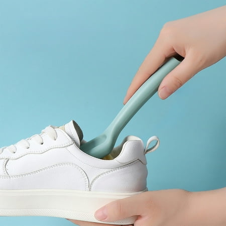 Neorosiri Household Soft Bristle Shoe Brush with Long Handle  Gentle Shoe Cleaner for Delicate Footwear  Ideal for Suede  Leather  and Fabric Shoes