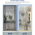 thumbnail image 6 of Cat screen Door Fits Door Size 80cm x 200cm, Heavy Duty Pet Screen Door, Prevent Dogs Cats from Running around Double Zip, 6 of 6