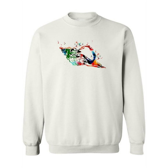 Colorful Seashell Design Sweatshirt Women -Image by Shutterstock, Female XX-Large