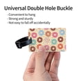 thumbnail image 3 of Luggage Tags for Suitcases, Donut Print No.9040 Leather Bag Luggage Tags ID Label Tags Privacy Protection Travel Bag Labels, 3 of 6