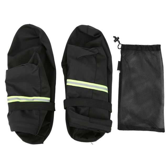 Housse de Chaussure Tube Haut Extérieur Imperméable Anti-Sable avec Sac Filet (Noir)