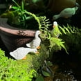 thumbnail image 3 of Cute White Duck Hydroponic Lotus Flower Pot Retro Resin Statue Outdoor Sculpture, 3 of 5
