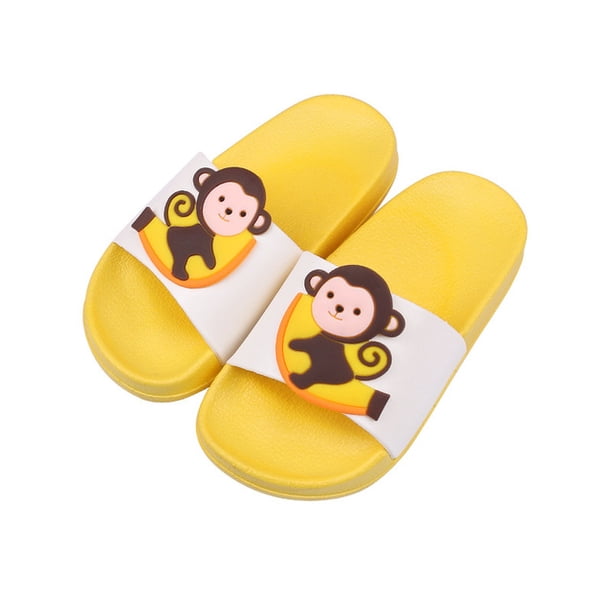 Niñas Niños Zapatillas de verano Sandalias deslizantes para niños Zapatillas de playa para niños pequeños Frutas lindas Zapatos de piscina Zapatillas de casa antideslizantes Zuecos Chanclas oso de fresa Electrónica