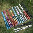 thumbnail image 3 of 3D Blue Sea Elf Comb Butterfly Comb Metal Hair Comb Foldable Training Comb, 3 of 4