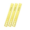 thumbnail image 1 of Harpily Home Decor 3Pcs for Kids Student Soft Bendable Ruler Flexible Plastic Ruler Inch and Centimeter Ruler Solid Color Suitable for School Home A Yellow, 1 of 9