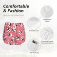 thumbnail image 4 of Balery French Bulldog Face Pantalones cortos deportivos para mujer con forro y dos bolsillos, elásticos, para entrenamiento, gimnasio, yoga-Medium, 4 of 7