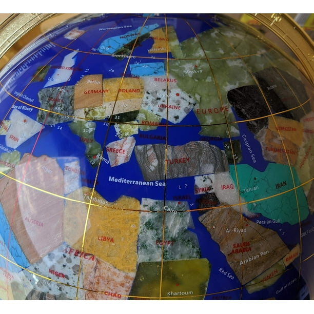 Globe terrestre avec trépied carte du monde éducatif 18 pouces Globe sol