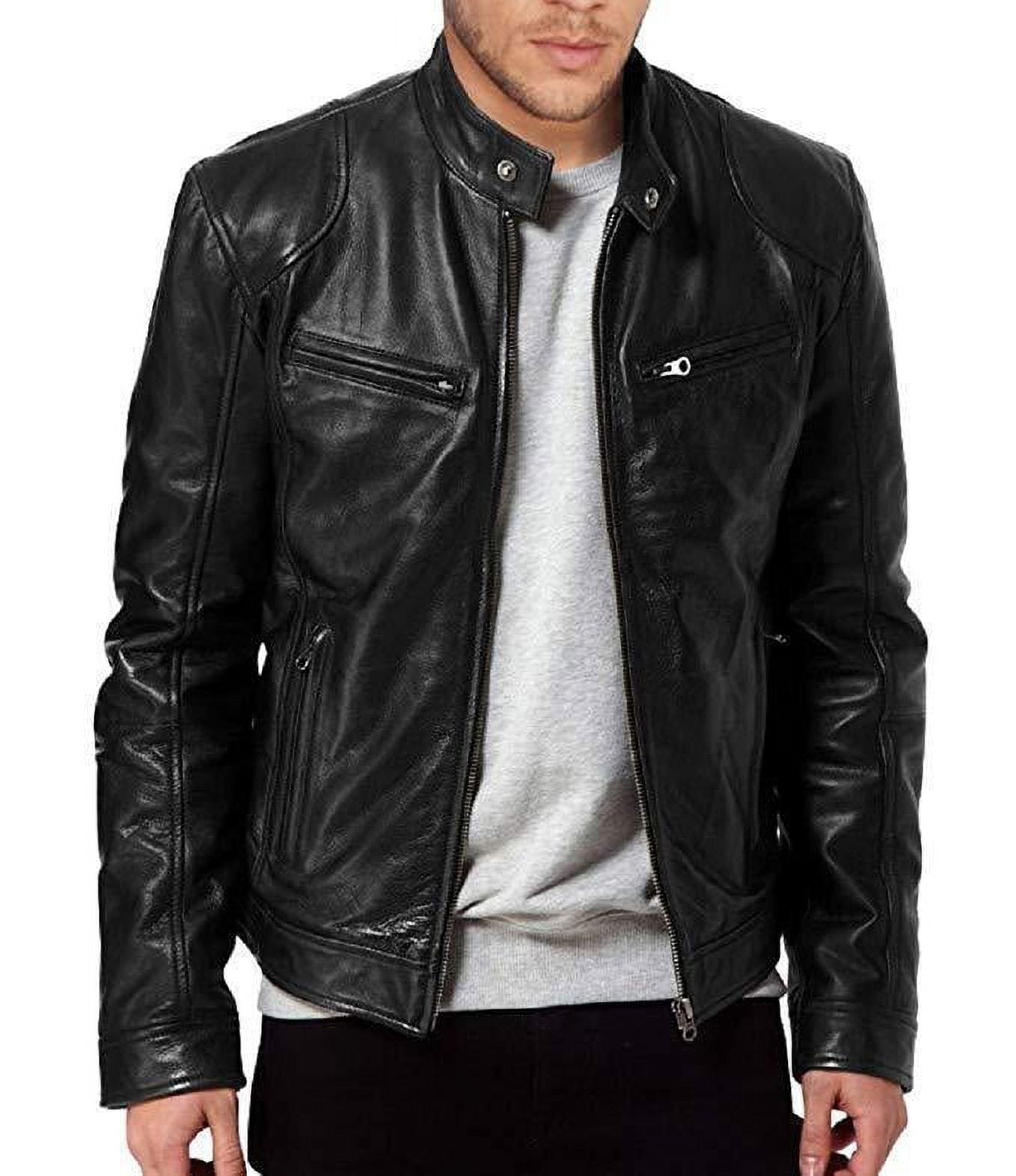 men's leather jacket men's youth stand collar punk men's men's leather jacket men's youth stand collar punk men's
