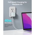 thumbnail image 3 of Cargador USB C Nekmit de carga rápida de doble puerto de 40 W, 3 of 8