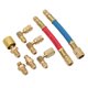 thumbnail image 5 of Adaptador de conector de 8 piezas, Paquete de 8 kit de adaptador de refrigerante de aire acondicionado automotriz, juego de manguera de conector de adaptador de conversión con 8, 5 of 7