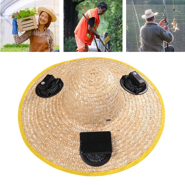 Gorra Solar De 3 Ventiladores, Sombrero De Ventilador Solar Para Sombrilla, Portátil, A Prueba De Lluvia, Para Mantener Fresco Para Pescar