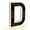 Letter-D, variant on Solar Lighted Outdoor House Number Light, Waterproof LED Illuminated Address Sign, Suitable For House Exteriors, 9Inch Personalized Modern Style House Number Sign