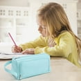 thumbnail image 1 of Fiudx Estuche de Lona de Gran Capacidad, Organizador de Papelería con Múltiples Compartimentos, Resistente, para Uso Escolar y de Oficina, Regalo para Adultos y Niños, 5 Colores Disponibles., 1 of 7