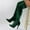 Green, variant on Babysbule Women's Boot Fashion Women Shoes Lightweight Winter Pointed Thin High-heeled Women's Boots