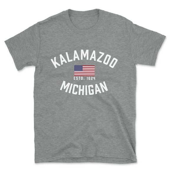 Kalamazoo Michigan Patriot Men's Cotton T-Shirt