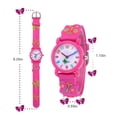 thumbnail image 2 of 3D Lovely Cartoon Butterfly Watch for Kids Waterproof PVC Watch for Girl and Boy, 2 of 8