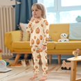 thumbnail image 4 of FORMRS Long Sleeve Top and Pants Pajama Set for Niños 2-Piece Sleepwear, Sizes 18M-8Y, Halloween Pumpkins Pattern, 4 of 6