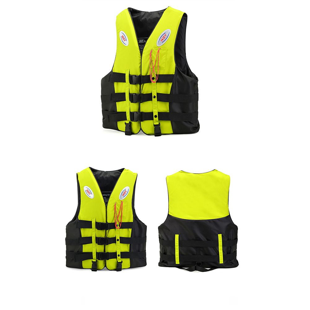 Vests for Children Adult, Flotation Safety Swim Vest With Whistle Belt