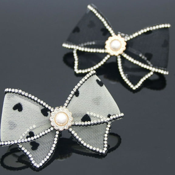 LABSERRON 4Pcs Shoe Accessories for Women Rhinestone Bows for Special Occasions