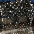 thumbnail image 2 of Solar Net Lights Outdoor 1.5x1.5M 96LED Mesh Fairy String Lights with 8 Modes Waterproof Auto ON/Off Decorative Light for Garden Fence Balcony Backyard Christmas Tree Decor, 2 of 7