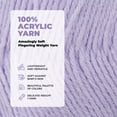 thumbnail image 7 of Mary Maxim Twinkle Baby Yarn Soft Fingering Weight Yarn 230 Yards, 1.75 OZ Skein, Lilac, 7 of 7