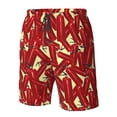 thumbnail image 6 of Uemuo Fire Extinguisher Pattern Men's Swim Trunks Hawaiian Beach Bathing Suit Swimsuits Beach Quick-Dry Shorts with Pockets-Small, 6 of 9