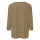 thumbnail image 5 of Camiseta básica de verano informal de color liso con cuello en V para mujer - Poliéster, manga 3/4, aberturas laterales - S-XXL, 5 of 5