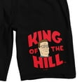 thumbnail image 2 of King Of The Hill Hank Hill Logo Men's Black Sleep Pajama Shorts-XXL, 2 of 7