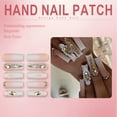 thumbnail image 4 of RAGUPEL 24Pcs Glue on Nails for Women,Diamond Square Nails,Matte Nails Press Ons,Press on Nails Long for Photography,Stage and Red Carpet,Style1, 4 of 7