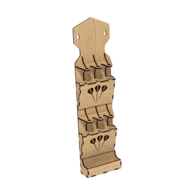 koolsoo Holder Elegant Solid Wooden Display Rack for Office Home Game Room 37.4cm height