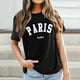 thumbnail image 1 of MKLEKYY Playeras Deportivas Mujer Camiseta Informal Estampada De Cuello Redondo Para Mujer Talla L, 1 of 3