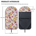 thumbnail image 7 of Uourmeti 1pcs Car Seat Towel Cover Non-Slip Universal, Compatible with Truck Seat Van Seat Covers & Liner Terry Cloth Car Seat Cover(Watercolor Floral Butterfly Print), 7 of 7
