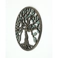 thumbnail image 3 of Zeckos Bronze Cast Iron Tree of Life Hanging Wall Décor 11.75 inch, 3 of 5