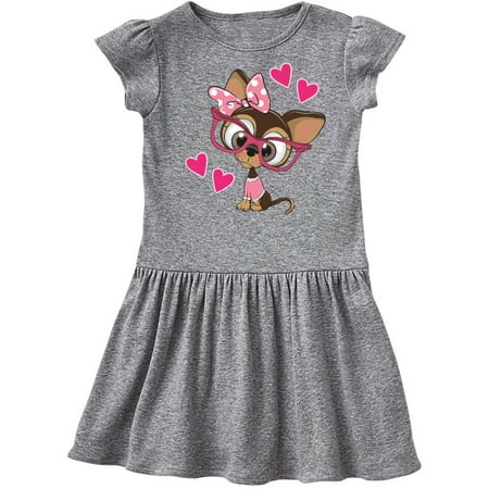 

Inktastic Valentines Gifts for Chihuahua Lover Gift Toddler Girl Dress