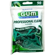 GUM Eez-Thru Flossers Mint 90 Each (Pack of 6)