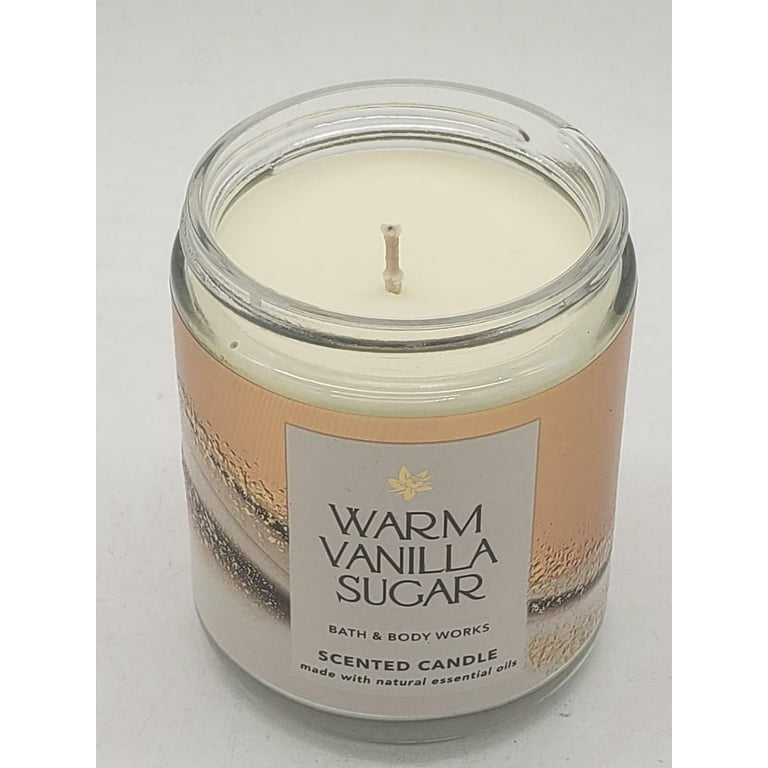 Bath and Body Works White Barn Warm Vanilla Sugar Single Wick