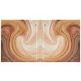 thumbnail image 3 of Brown and Peach Swirling 3 Ring Hardcover Binders 1.5in Round Rings for Letter-Size Folder Paper Organizer Pockets for Office Student Recipe, 3 of 9