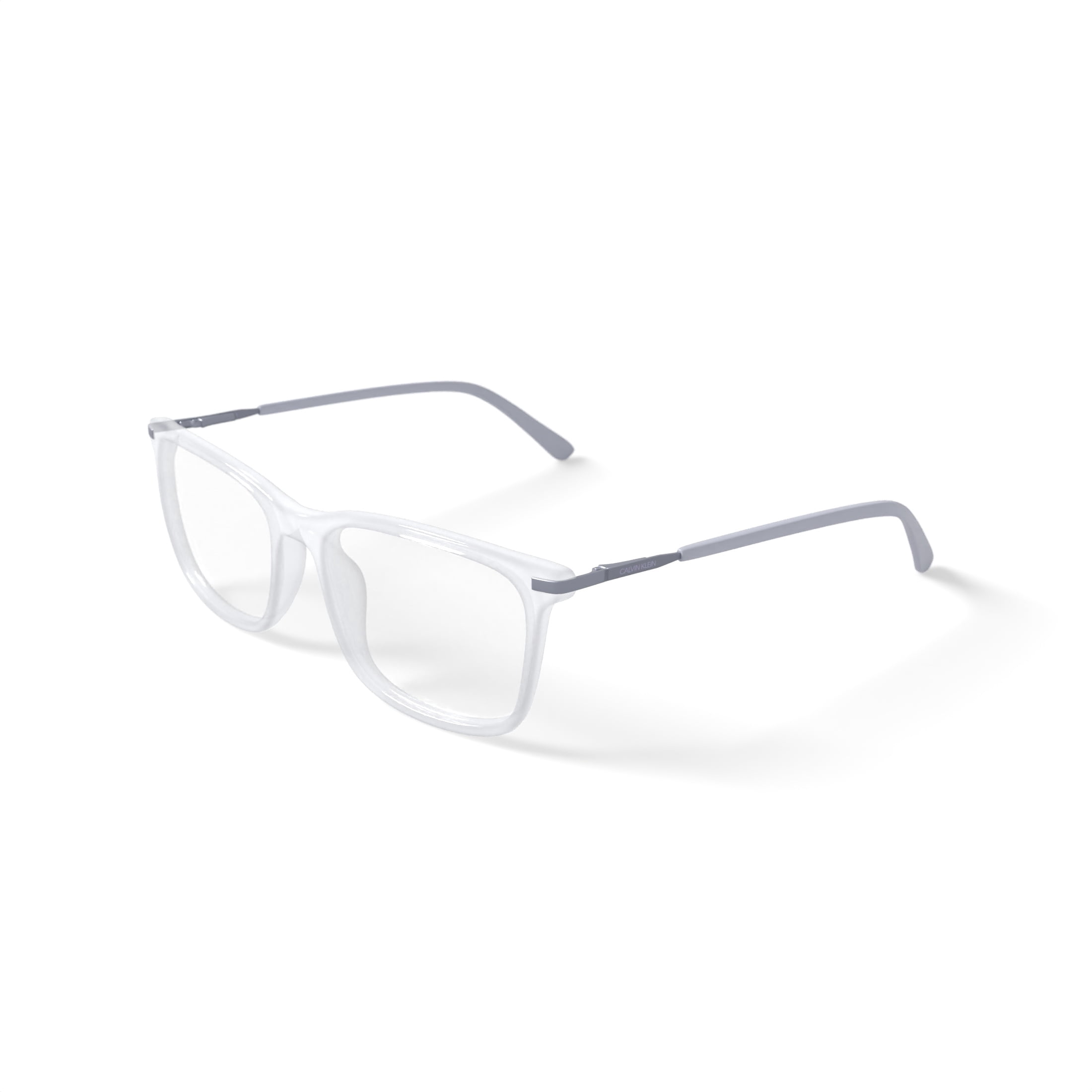 Calvin Klein Men's CK20510G Prescription Eyeglasses with Case, Crystal Grey