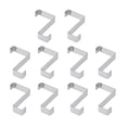 thumbnail image 4 of Ccdes Crochet de Porte d'Armoire en Acier Inoxydable, 10 Pcs Crochet de Porte d'Armoire en Acier Inoxydable Imperméable en Forme de Z Réversible pour Cuisine Appartement, Crochet de Porte Réversible en Forme de Z, 4 of 8