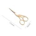 thumbnail image 3 of Student Shears Stainless Steel Clippers Metal Safety Plating Crane-shaped Office Stationery Scissors, 3 of 8