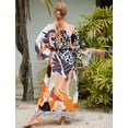 thumbnail image 3 of Edolynsa Women's Boho Printed Kimonos Lightweight Swimsuit Cover ups Plus Size Bathing Suit Coverups Beach Outfits, 3 of 8