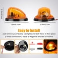 thumbnail image 3 of 5Pcs 12V Amber Lens LED Roof Top Truck SUV Cab Marker Running Clearance Lights Set Kit For 73-87 Chevy C10/20/30/50/60/70 GMC, 3 of 8