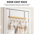 thumbnail image 4 of HONMEET Heavy Duty Metal Over Door Hooks Set, Chocolate Finish, Door Hangers for Bedroom, Bathroom, Entryway Organization, 4 of 8