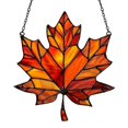 thumbnail image 2 of YardChic Maple Leaves Hanging Ornament, Stained Glass Style Flat Acrylic Wall & Window Hanging Decor, Hanging Fall Leaves Suncatcher, Fall Tree Ornaments for Indoor Display, Balcony Ornament, 2 of 4